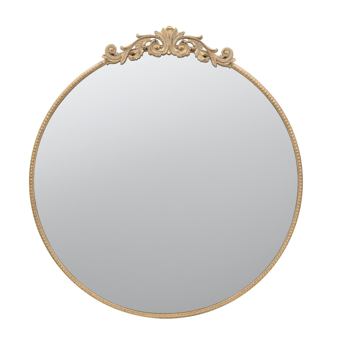 GOLD FLOURISH MIRROR ROUND