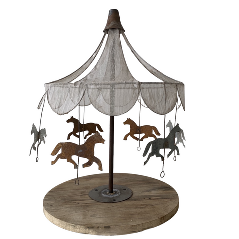 MERRY-GO ROUND WITH HORSES - LARGE