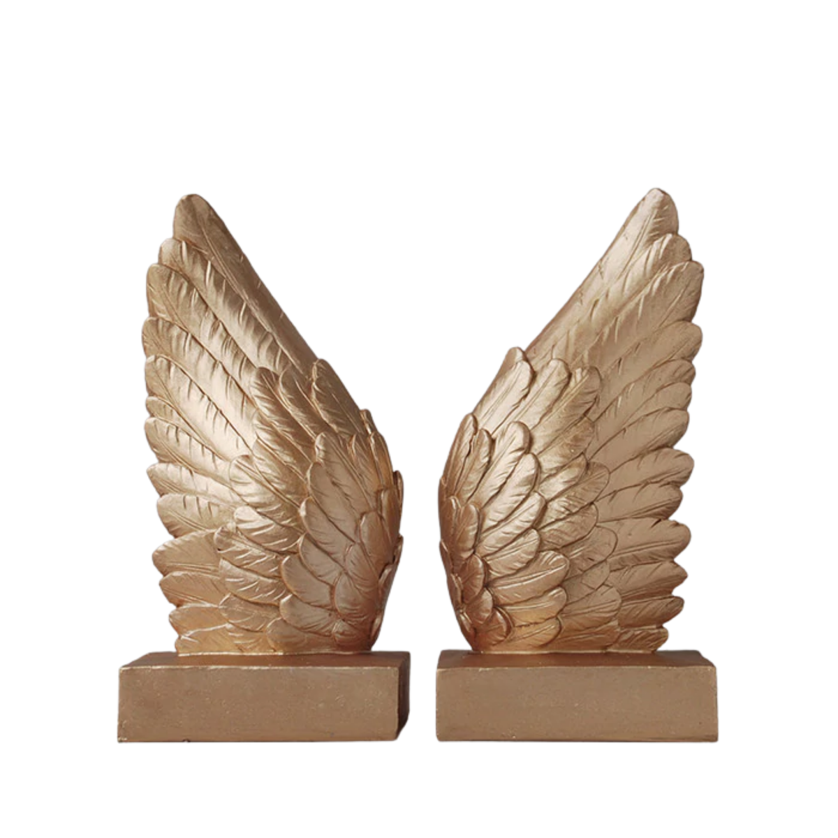 ANGEL WING BOOKENDS - GOLD